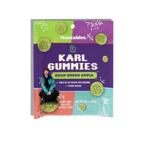 Feastables Karl Gummibonbons saurer grüner Apfel, 3,5 oz (100g) - kostenloser Versand - Bild 1 von 2