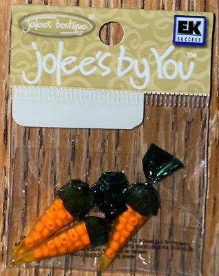 RARE Jolees Mini by you Carrots Easter Candy 3D B Scrapbook Non-Adhesive - Image 1 of 4