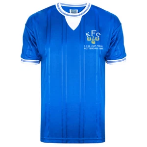 Everton 1985 ECWC Final Retro Football Shirt 100% POLYESTER Men's - Picture 1 of 2