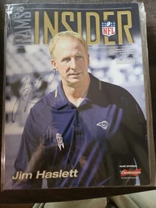 JIM HASLETT SIGNED RAMS INSIDER MAGAZINE - Picture 1 of 2