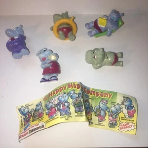 Ü-Ei Happy Hippos 5 Figuren + 1 Beipackzettel Happy Hippo Company - Bild 1 von 8