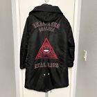 Black Parka Real Eyes Realize Real Lies Embroidery Patches Nylon/Polyester 44-46
