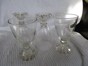 JUEGO DE (4) - GAFAS BOOPIE VINTAGE Candlewick Cordial 4 1/2 - Imagen 1 de 1