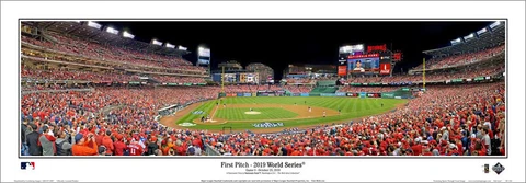 Washington Nationals Park WORLD SERIES 2019 FIRST PITCH Panoramic POSTER Print Cover