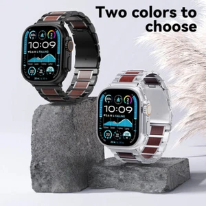 Wooden Band Strap for Apple Watch 10 9 8 SE 7 6 5 4 3 Ultra 2 45-44-41-42mm 49mm - Picture 1 of 18