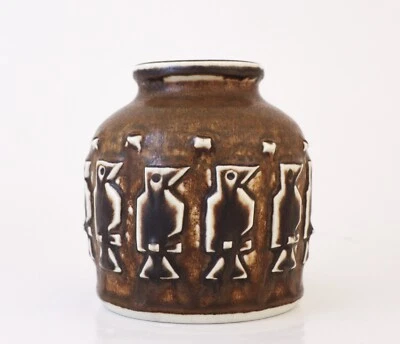 Brown Ceramic Vase - Jørgen Mogensen Royal Copenhagen, Denmark 1961 - 21485 - Image 1 of 4