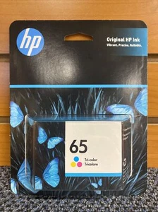 Genuine HP 65 Ink Cartridge - Tri-Color Exp 04/23 - Picture 1 of 6