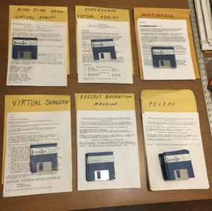 Vintage Lot Of Virtual Reality PC Games And Programs 3.5 floppy disk - Picture 1 of 10