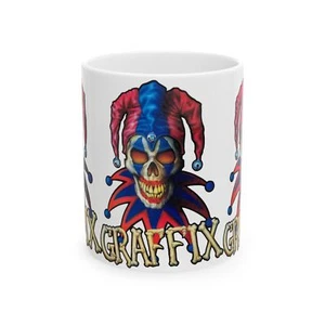 Graffix Jester Keramiktasse, (11oz, 15oz) - Bild 1 von 9