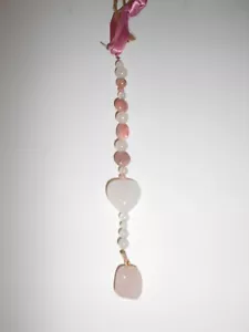 Gemstone Crystal car dangle ornament rear view mirror charm hanging pendant - Picture 1 of 10
