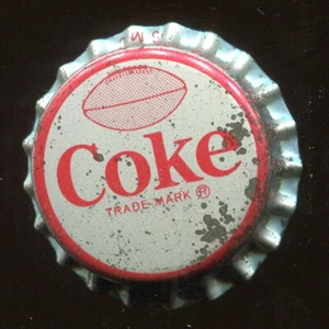 1964 Coke Cap - NFL All-Stars - Syracuse Bottler - UNPRESSED with cork liner - Bild 1 von 2