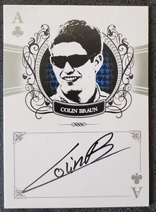 2009 Colin Braun (RC) Autograph NASCAR Wheels Main Event Mark Ace Clubs Card - Picture 1 of 2