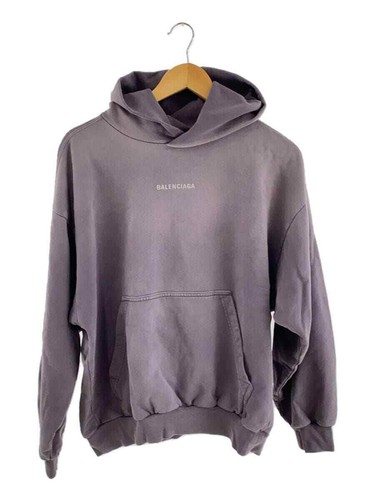 Felpa con cappuccio BALENCIAGA vestibilità media cotone grigio XXS usata