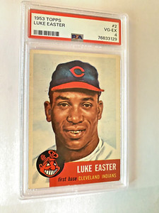 1953 Topps Baseball #2 Luke Easter, PSA 4, VG-EX