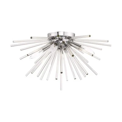 Soporte de techo cromado pulido Livex Lighting 4 Lt Foto 1 de 4