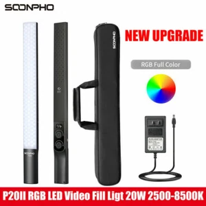 SOONPHO P20II RGB Colorful LED Stick Fill Light 3000K LED Flash Light Stick pe66 - Picture 1 of 9