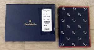 BROOKS BROTHERS —Vintage Nautical-Themed, LARGE, Men’s Wallet— *FLAW* - Picture 1 of 10
