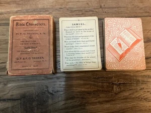 Vintage IOB 1915 Bible Characters Trivia Card Game Set 1-100 cards Decker-Read - Picture 1 of 6