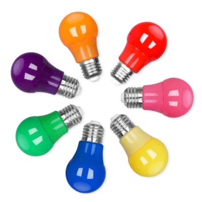 Colorful E27 Screw A50 LED Light Bulb 5W Shatterproof AC 220V Bulbs for Festival