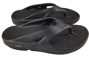 Oofos Original Sandalo Infradito Nero Recupero Tanga Donna Taglia 10 Uomo Tg 8 - Foto 1 di 9