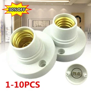 1-10Pcs E14 Light Bulb Screw Lamp Fixing Base Holder Screw Socket - - Picture 1 of 16