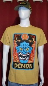 Camiseta De Colección Retro Para Hombre Marrón Spencer's Gifts S/S Demon Devil Oni Mediana  - Imagen 1 de 17