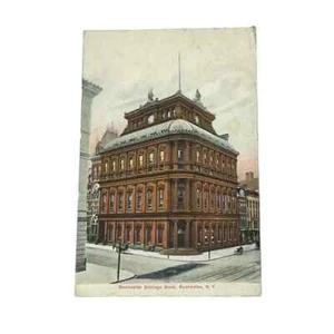 Postal Rochester Savings Bank Rochester Nueva York c1908 Vintage A661 - Imagen 1 de 2