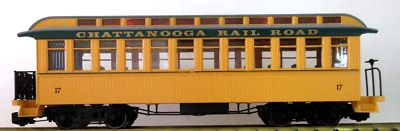 BACHMANN BIG ONES CHATTANOOGA  OBSERVATION CAR #17  w/ LIGHTING - Image 1 of 4