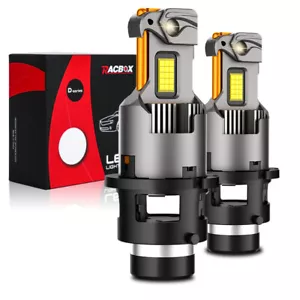 2X D2S D2R LED Headlight Bulbs Replacement HID Xenon Conversion Kit 6000K White - Picture 1 of 12