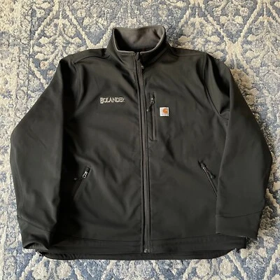 Carhartt Jacket Crowley Men's Black Full Zip Jacket Size 2XL 102199-001 Logo - Image 1 of 4