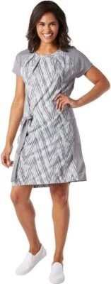 Vestido deportivo de lana merino Smartwool manga corta para mujer gris en zig zag XS NUEVO CON ETIQUETAS Foto 1 de 3