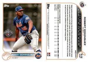 2022 Topps Pro Debut Baseball Card PD-160 ROBERT DOMINGUEZ FCL METS
