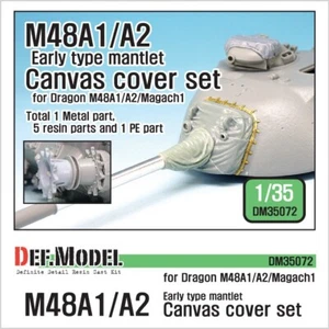 DEF. MODELO, DM35072, EE. UU. M48A1/A2 Juego de cubiertas de lona temprana (para Dragon M48A1/A2, 1:35 - Imagen 1 de 6
