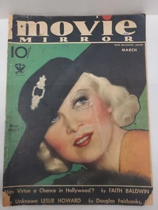 MOVIE MIRROR MARCH 1934 MAE WEST BY M.P. MCNARY LESLIE HOWARD - Picture 1 of 11