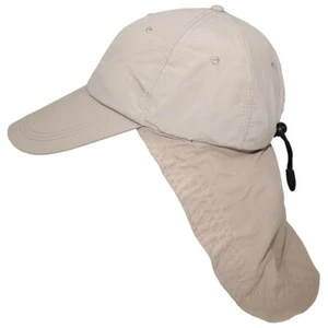 MFH Cap Sahara Mütze Beige langer Nacken Schutz Sonne Sommer Cappy khaki NEU - Picture 1 of 2