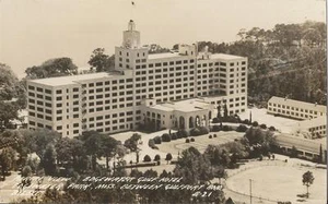 Postcard Mississippi Gulfport Edgewater Gulf Hotel Aerial View RPPC 1939-50 MINT - Imagen 1 de 1