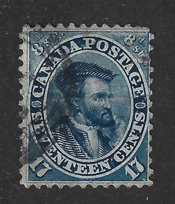 Canada 1859 #19 First Cents Issue (Jacques Cartier) - VG/F Used - Image 1 of 2