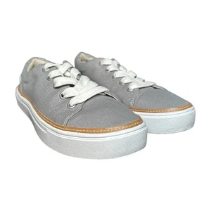 TOMS Alex Size 8 Sneakers Drizzle Grey Canvas - Picture 1 of 9