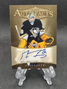 Artefactos de cubierta superior 2005-06 - hechos automáticos #AF-MF Marc-Andre Fleury/100 pingüinos - Imagen 1 de 2