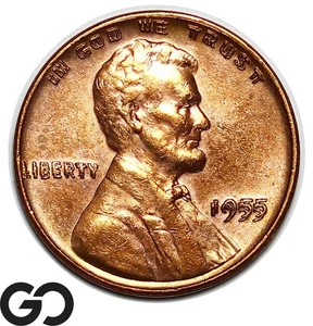 1955 DDO Lincoln Cent Wheat Penny, Double-Die Obv, Coveted AU Key Date ERROR - Picture 1 of 7