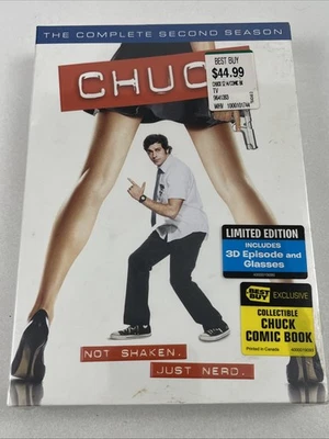 CHUCK Season 2 DVD The Complete Second Season w/ Exclusive Comic Book NEW SEALED Foto 1 de 3