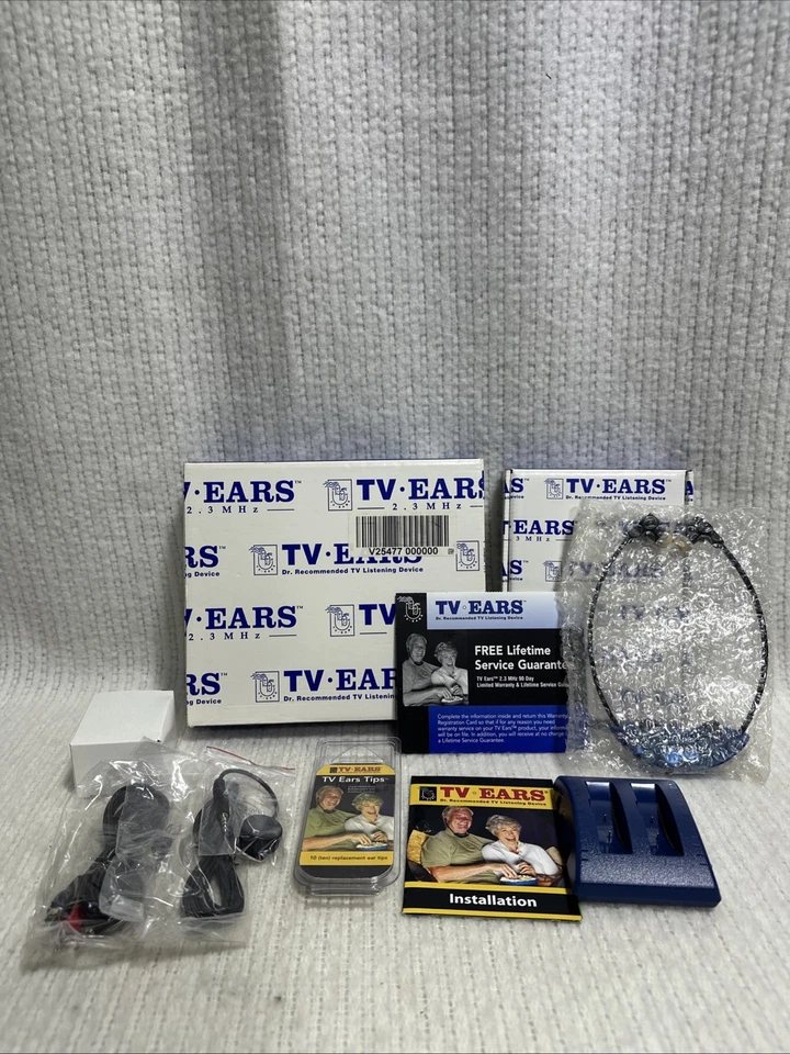 TV Ears 2.3 MHz Wireless Headset System With 10 Replacement Ear Tips