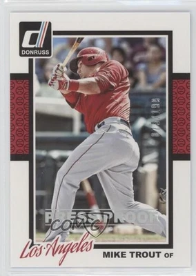 2014 Panini Donruss Press Proof Silver /199 Mike Trout #301 - Image 1 of 2
