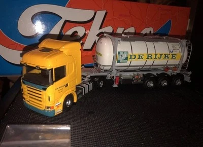 TEKNO SCANIA R-SERIES HIGHLINE + SWAP TANK TRAILER DE RIJKE 1:50 RARE MIB - Image 1 of 4