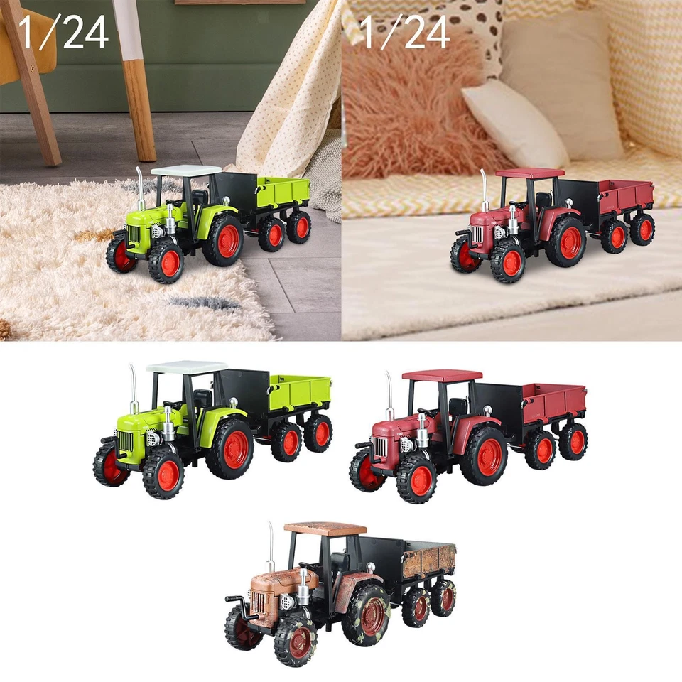 Giocattolo trattore in scala 1:24 pressofuso per bambini, regali di - Immagine 1 di 1