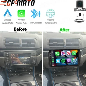 64GB Android 15 Car Stereo Carplay GPS Navi Radio for BMW 3-series E46 1998-2006 - Picture 1 of 16