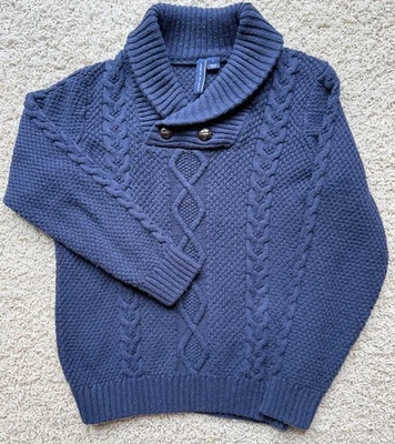 Suéter cuello capucha azul Janie And Jack para niños talla 7 Foto 1 de 4