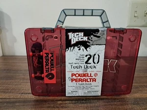 Rare Red Tech Deck 20 Case Powell Peralta 1 Tech Deck New Finger Skate - Picture 1 of 5
