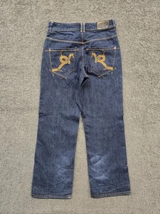 Vintage Rocawear Jeans Men's 34x31 Baggy Wide Leg 2000s Skate Grunge Hip Hop - Picture 1 of 13