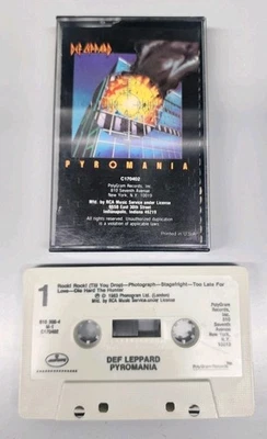 Def Leppard Pyromania Cassette Tape Original Polygram Case 80's Rock Metal - Image 1 of 3